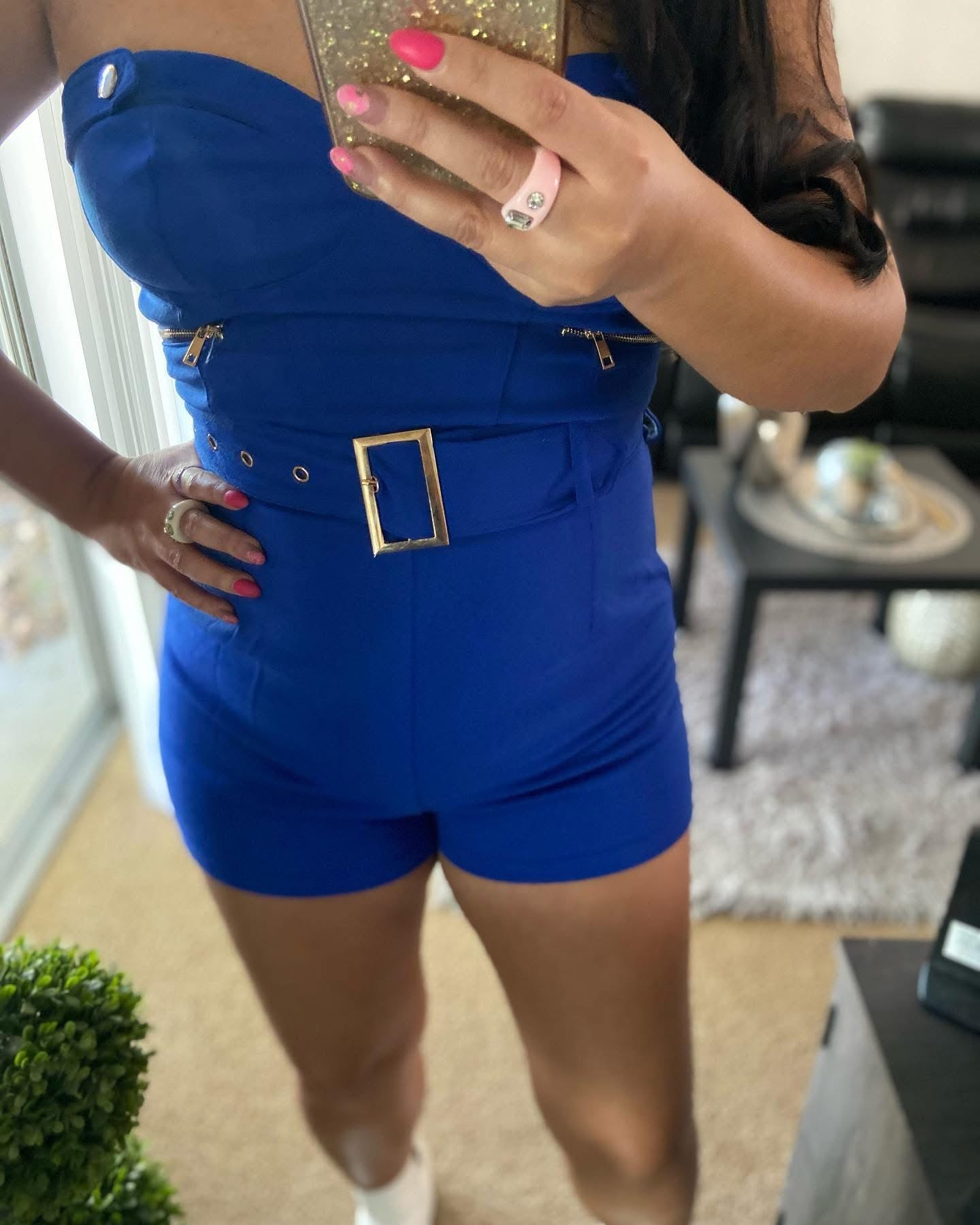Blue romper